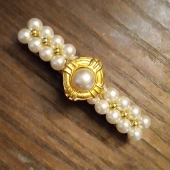 Beautiful vintage white pearl bobby pin - Picture 5 of 5